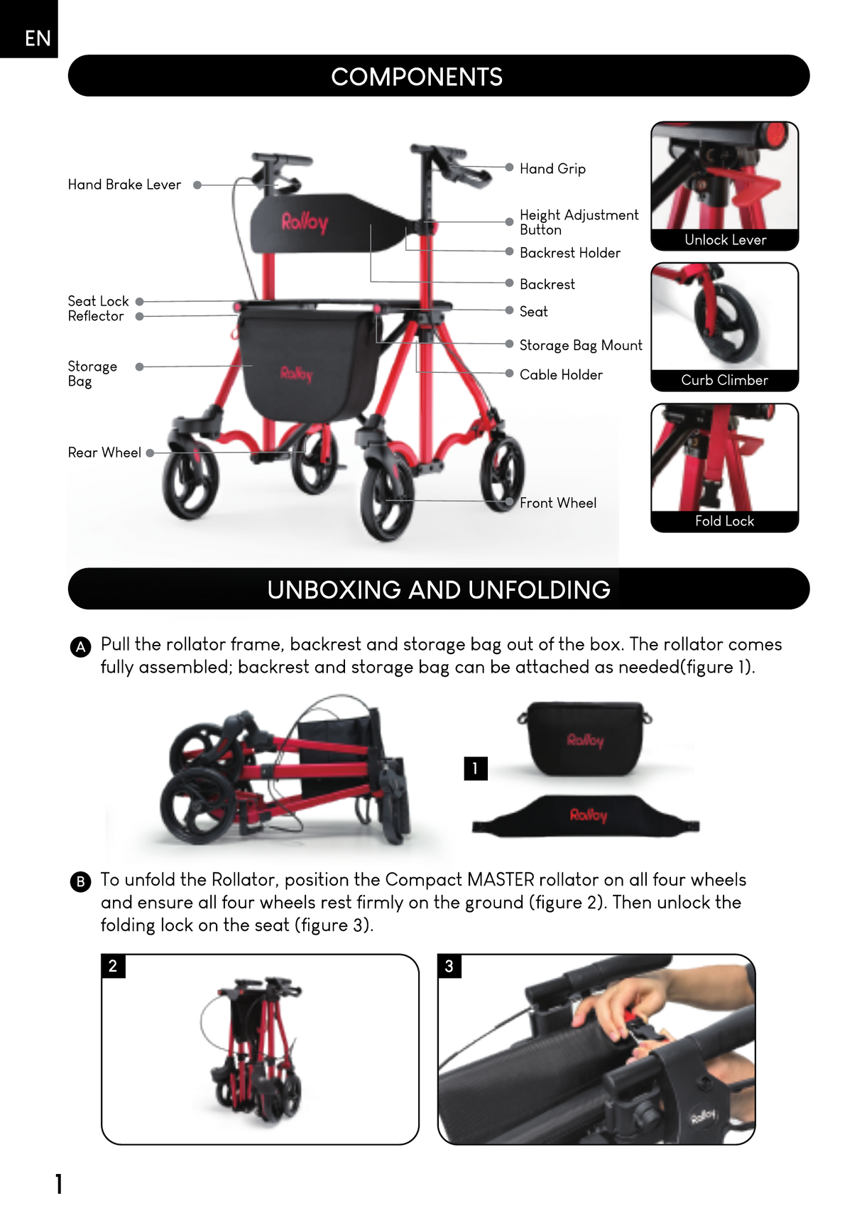 How to Use a Rollator Walker | Setup & Folding Video Guide – Rolloy