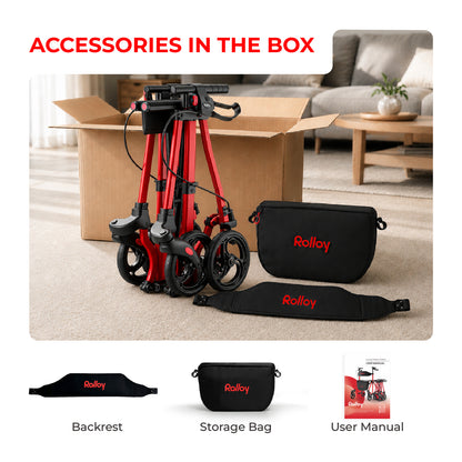 Compact Master II Rollator Walker with Seat, 2026 New Model