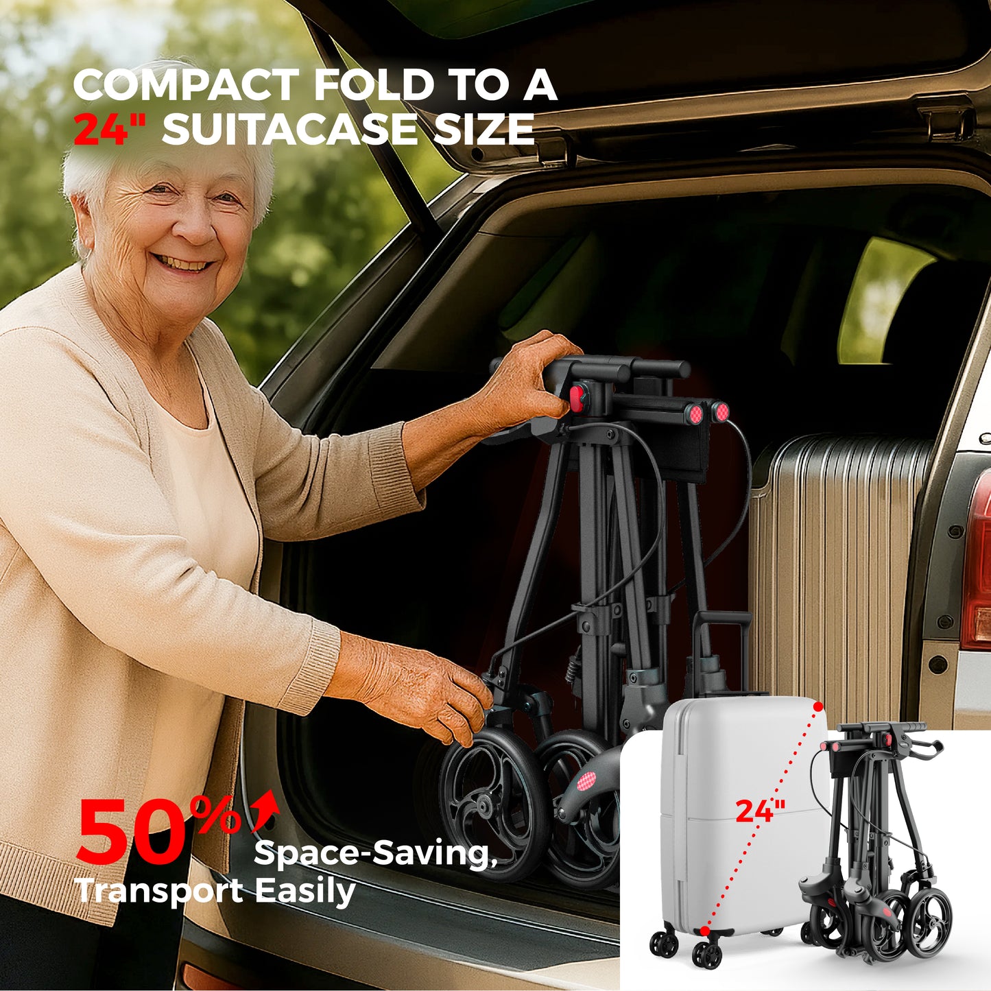 Compact Master Rollator Walker