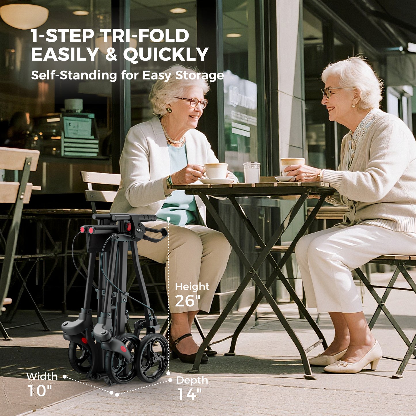 Compact Master Rollator Walker