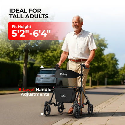 Compact Master II Rollator Walker with Seat, 2026 New Model