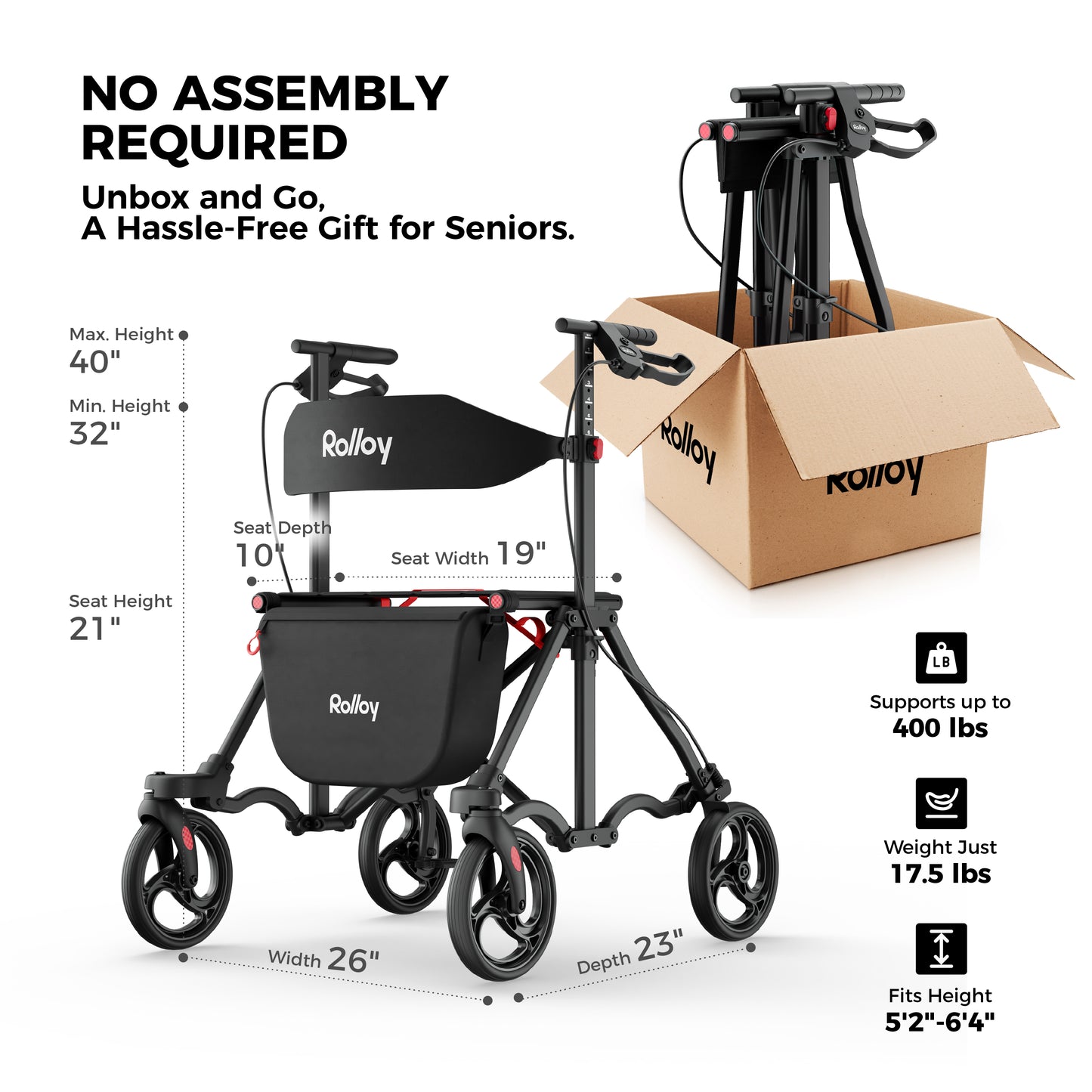 [Open-Box Sale]Compact Master Rollator Walker