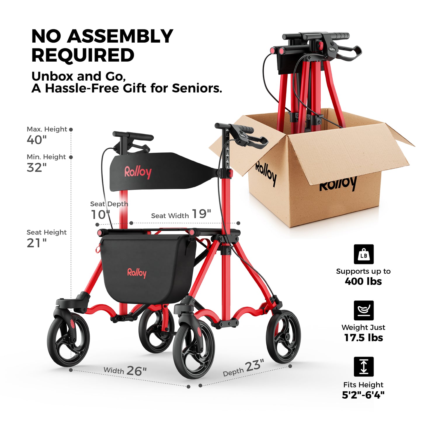 [Open-Box Sale]Compact Master Rollator Walker