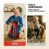 Compact Master II 4-Wheel Rollator Walker with Seat, 2026 New Model