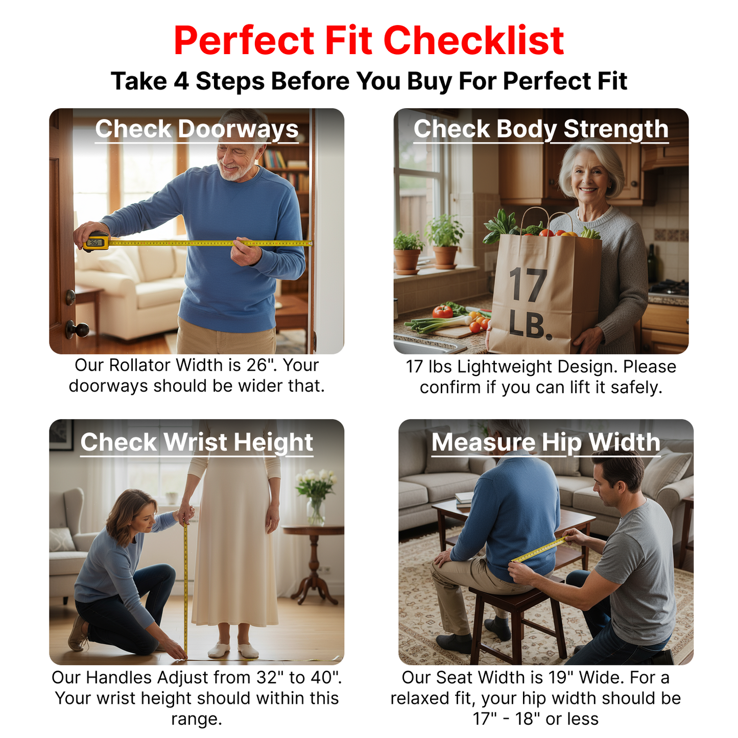 Compact Master Rollator Walker