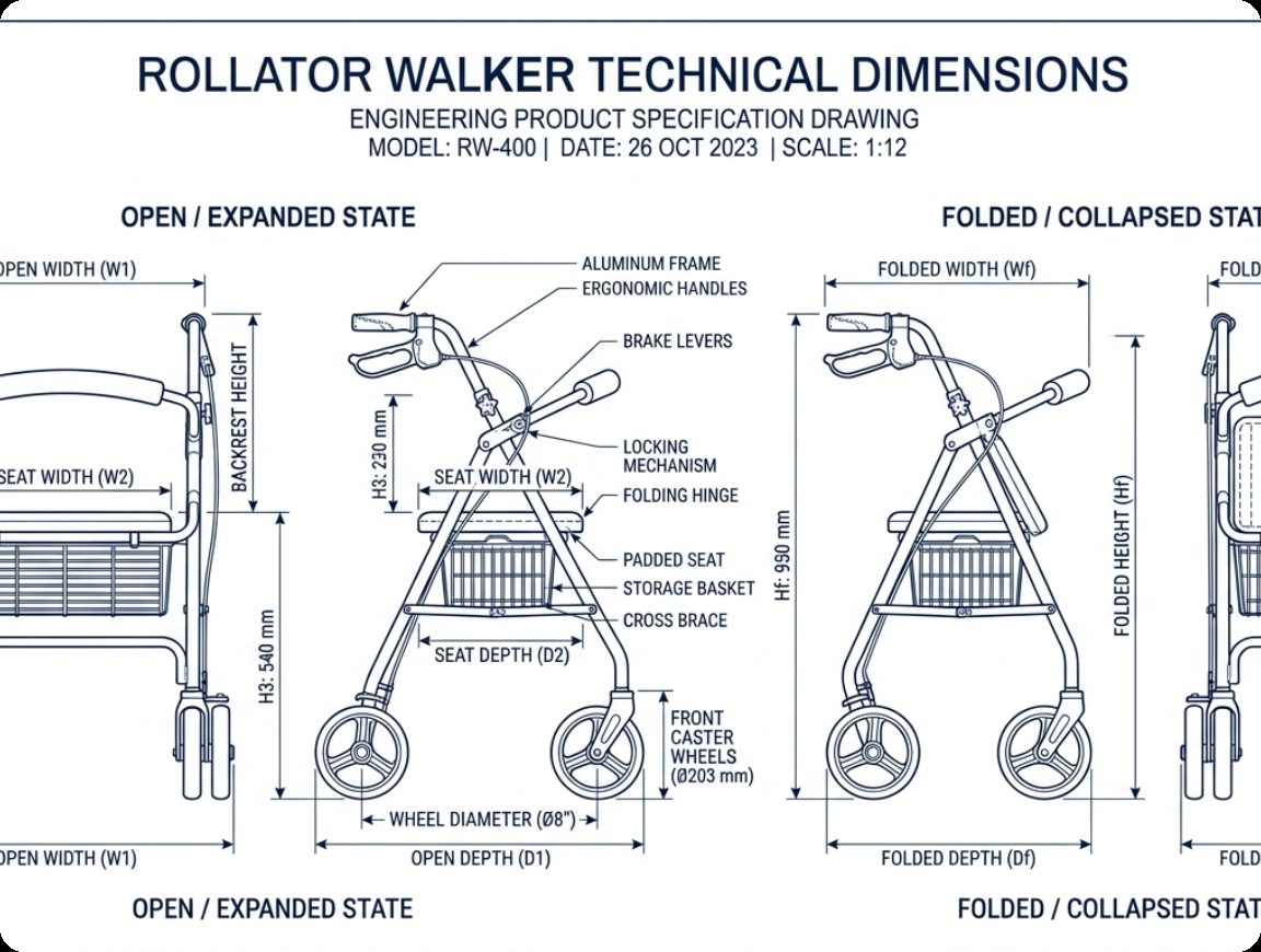 Rolloy unfolded dimensions diagram (placeholder)